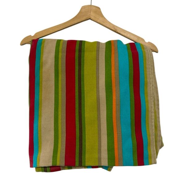 Vintage Y2K Striped Tablecloth 60” x 84” Indoor/Outdoor Picnic blanket beach - Picture 1 of 2